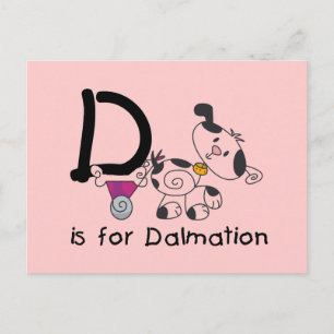 D är för Dalformation T-shirts och Gifts Vykort
