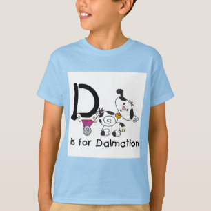 D är för Dalmation T-tröja och gåvor T-shirt