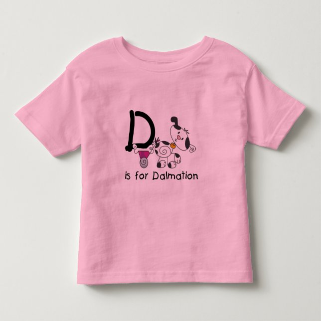 D är för Dalmation T-tröja och gåvor T Shirt (Framsida)