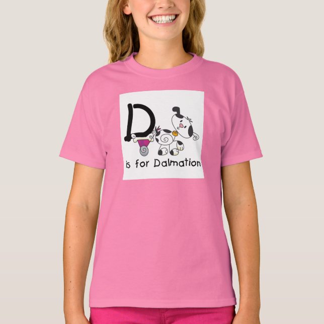 D är för Dalmation T-tröja och gåvor Tee (Framsida)