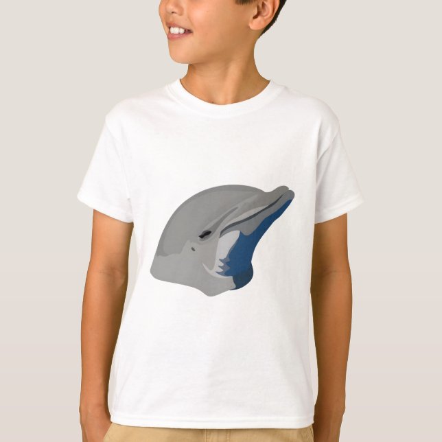 D är för delfinin t shirt (Framsida)