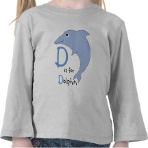 D är för delfinskjorta T