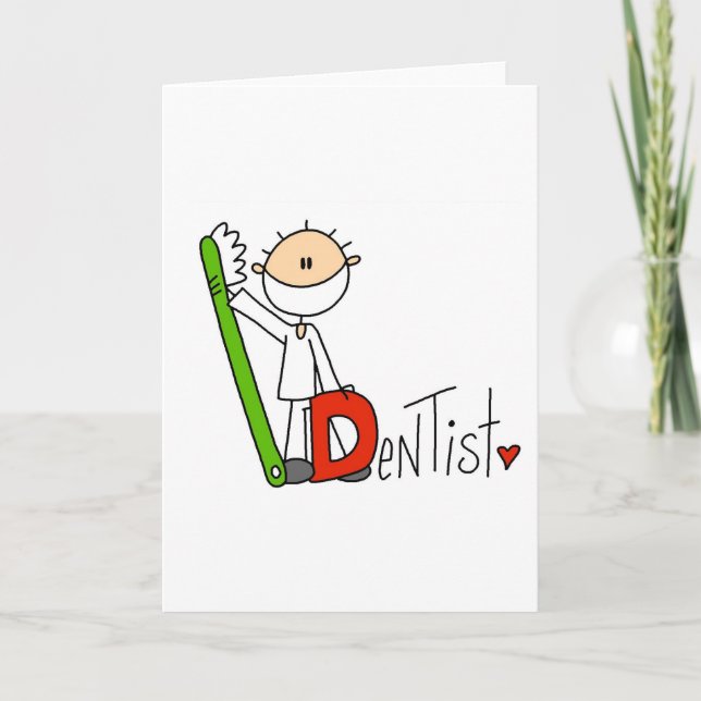 D är för dentist kort (Framsida)
