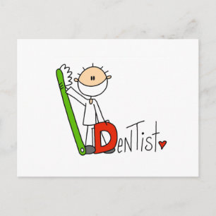 D är för dentist vykort