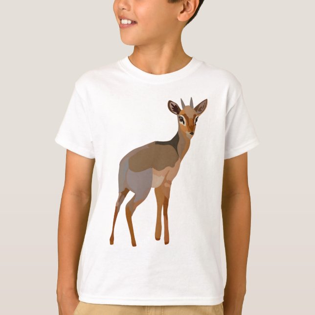 D är för Dik Dik Antelope T Shirt (Framsida)