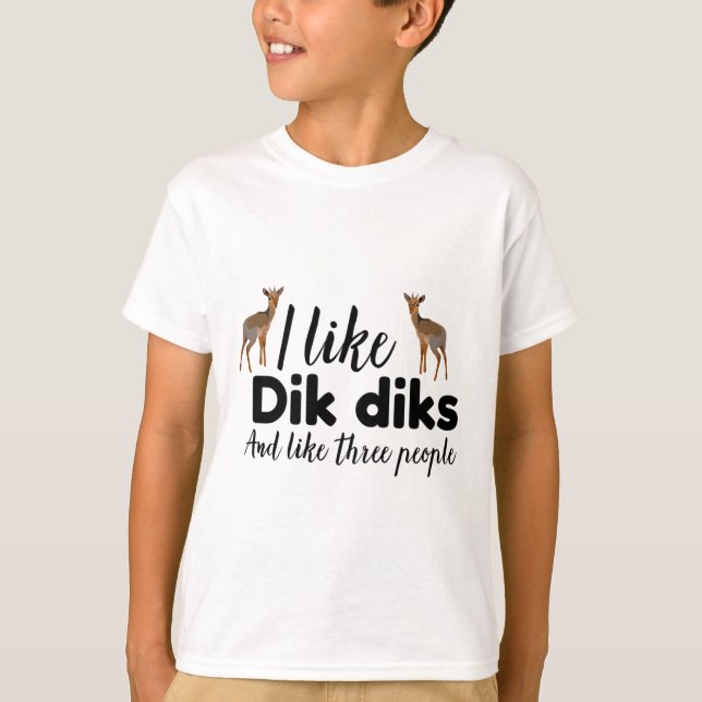 D är för Dik Dik Dik T Shirt (Framsida)