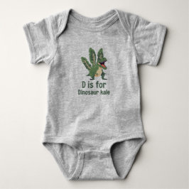 D är för Dinosaur Kale - Grönt Veggie Alphabet D T Shirt