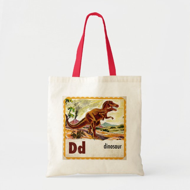 D är för Dinosaur Tygkasse (Framsidan)