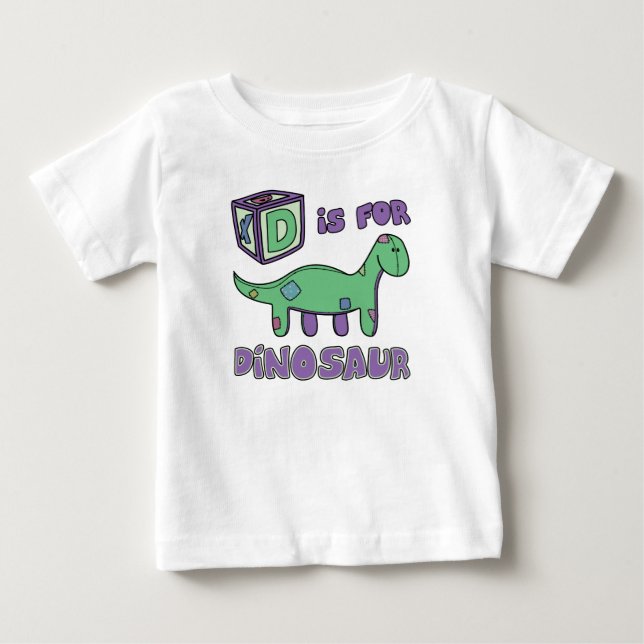 D är för DinosaurbabyT-tröja Tee (Framsida)