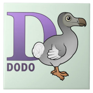 D är för Dodo Kakelplatta