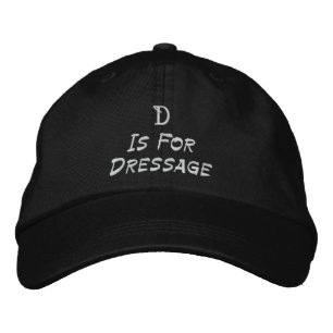D är för Dressage broderad baseballmössa Keps
