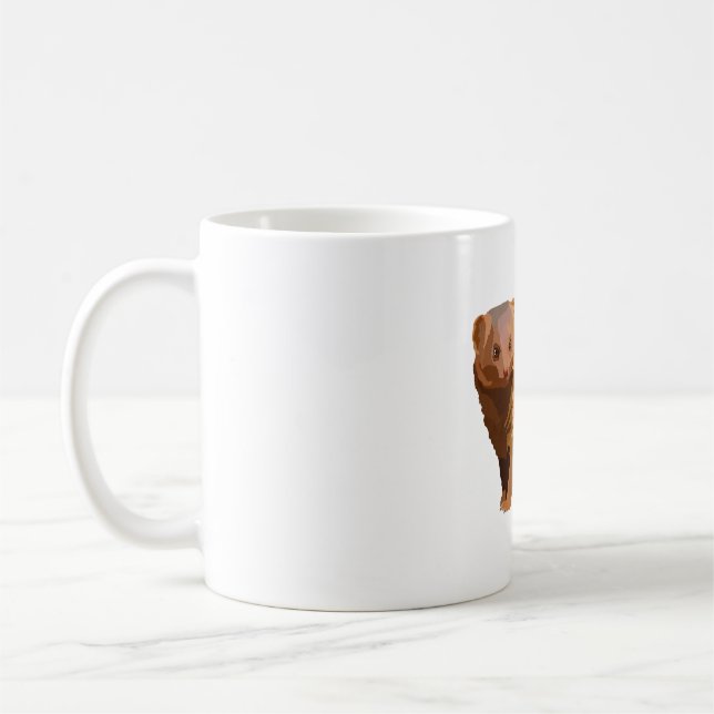 D är för Dwarf Mongoose Kaffemugg (Vänster)