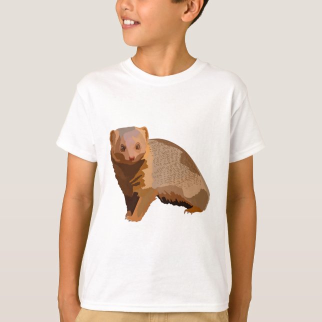 D är för Dwarf Mongoose T Shirt (Framsida)