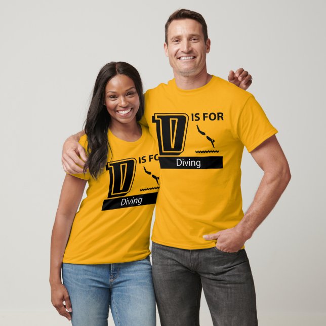 D är för dykning tee shirt (Unisex)