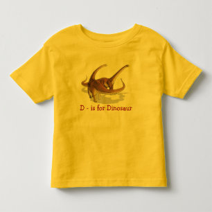 D är för T-tröja för DinosaurAlamosaurussmåba Tee