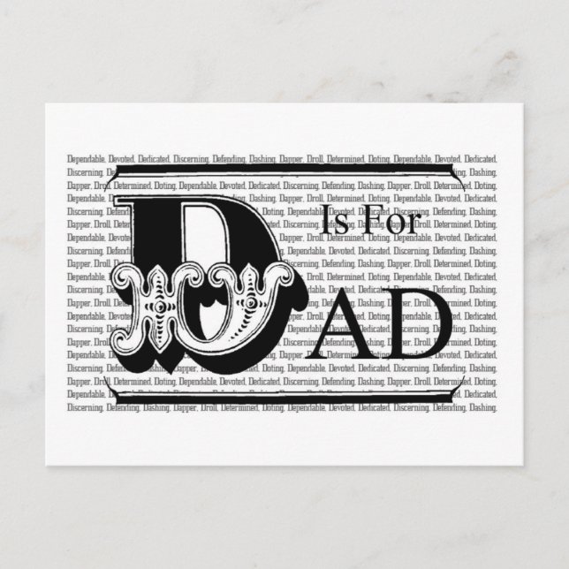 D är till Pappa! Vykort (Framsida)