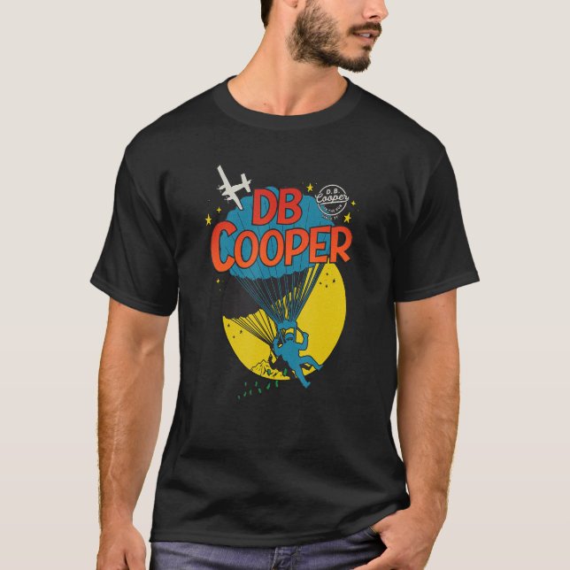 D B Cooper American Urban Legendary Manar och T Shirt (Framsida)