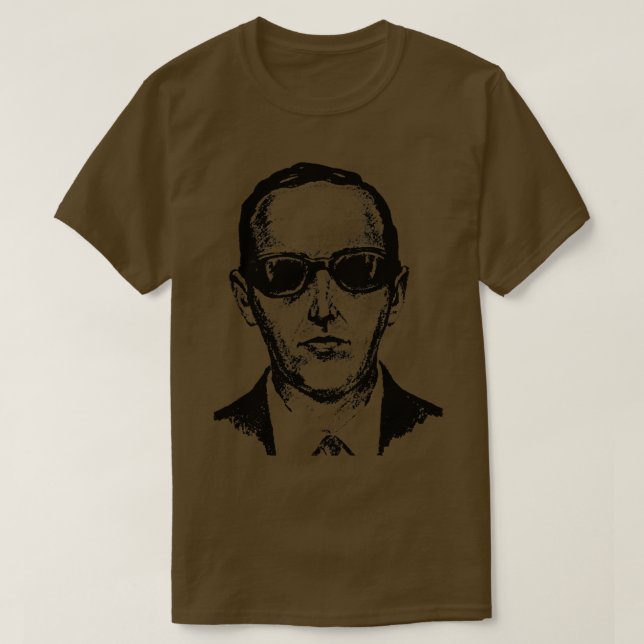 D B Cooper Mugshot T Shirt (Design framsida)