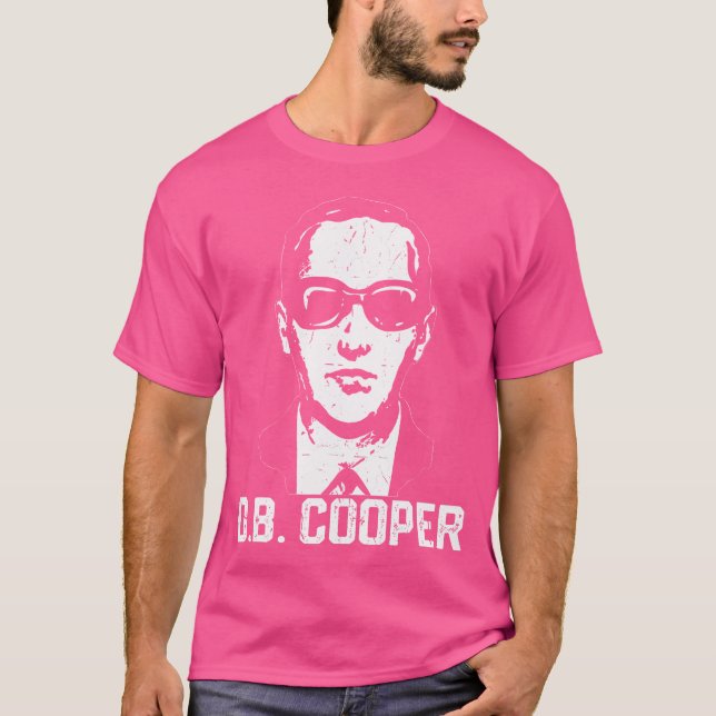 D B Cooper Skydiving Funny Skyjacker Hijack Jag är T Shirt (Framsida)