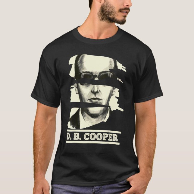 D B Cooper Skydiving Skyjacker Hijack Jag är Db Co T Shirt (Framsida)