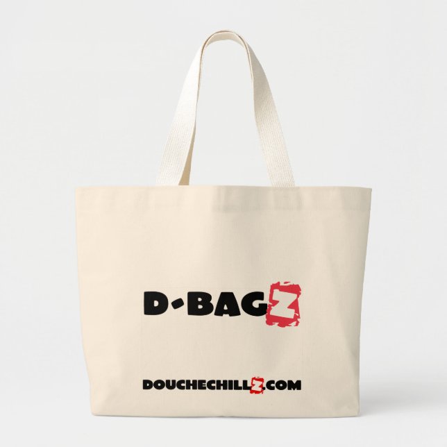 D-Bagz jumbo röda DoucheChillz Tygkasse (Framsidan)