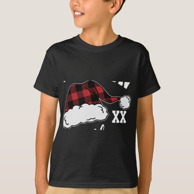 D Buffalo Plaid Matching Family T Shirt  (Framsida)