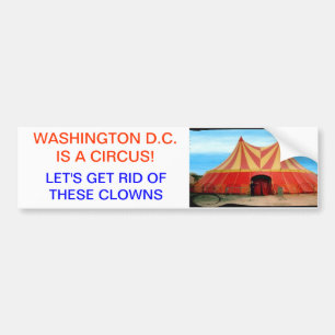 D.C. är en cirkus Bildekal