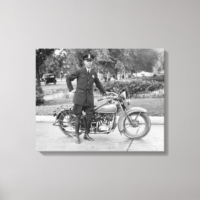 D.C. Motorcykelpolis, 1932 Canvastryck (Framsida)