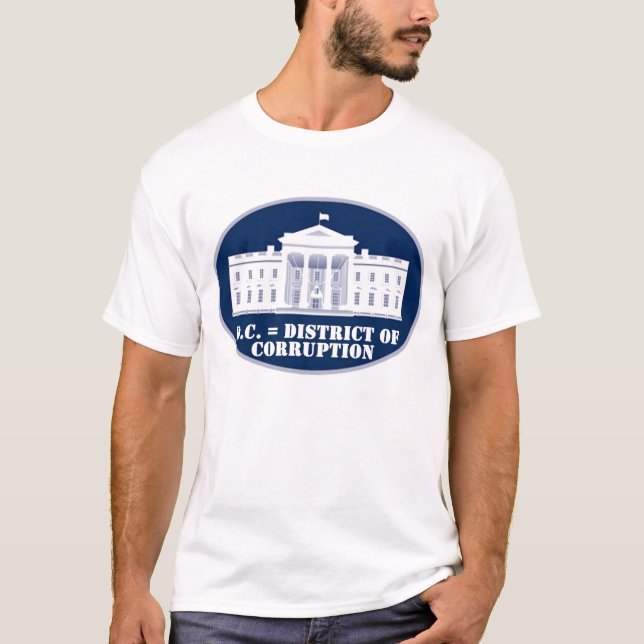 D.C. = område av korruption Tee Shirt (Framsida)