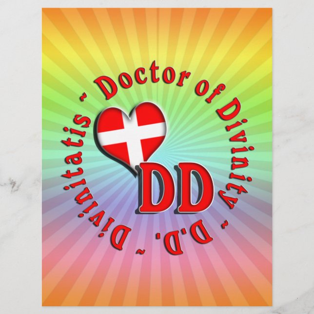 D CIRKULÄR ACRONYM LOGOTYP DOKTOR AV DIVINITY (Framsida)