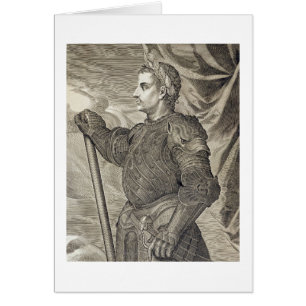 D. Claudius Caesar kejsare av Rome från ANNONS 41 Hälsningskort