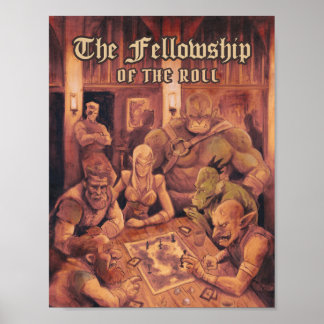 D&D Dekorkonst, Dungeons and Dragons RPG Wall Art Poster