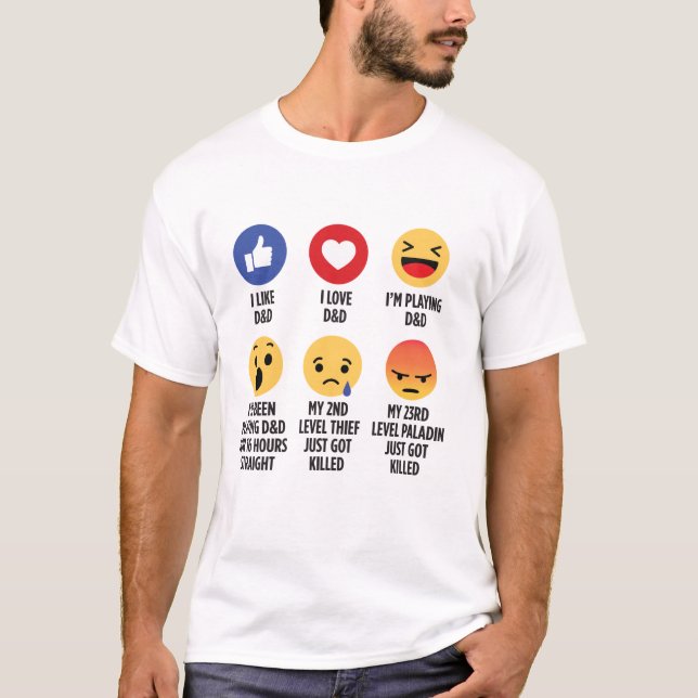 D&D Emojis T-shirt (Framsida)