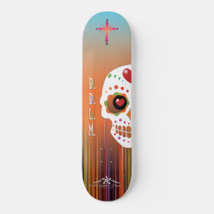 D.D.L.M. Calavera Mini Skateboard Bräda 18,5 Cm