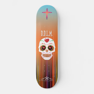 D.D.L.M. Calavera Mini Skateboard Bräda 18,5 Cm