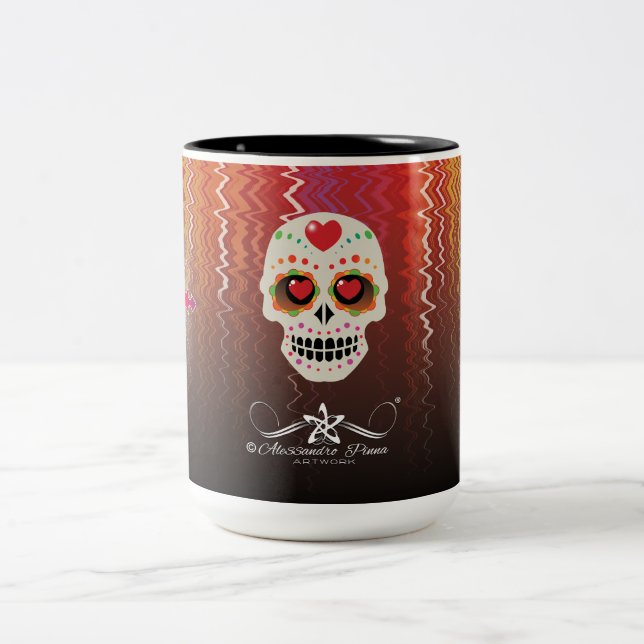 D.D.L.M. Calavera Två-Tonad Mugg (Center)