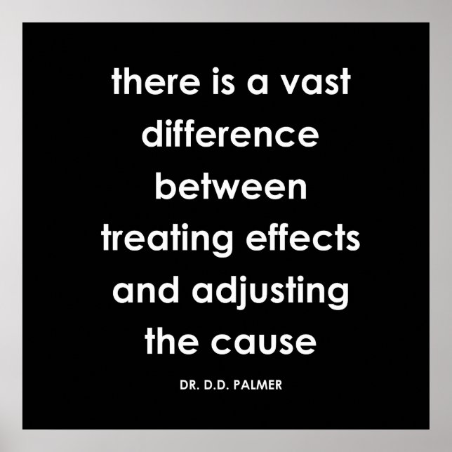 D.D. Palmer - Skriv ut i Chiropraktic-offertserien Poster (Framsidan)