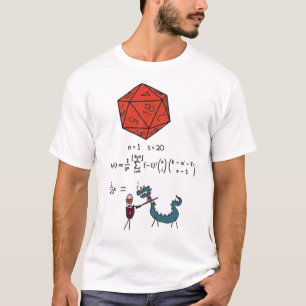 D&D Sannolikhetsmatematik - 1/20 i kvadrat är lika T Shirt