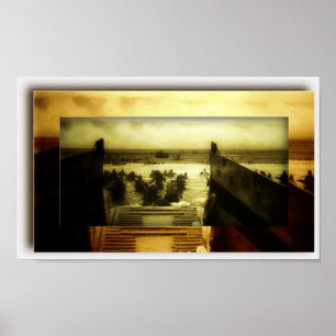 D-Dag strandplats Poster