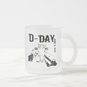 D-dagen 6 juni 1944 frostad glasmugg