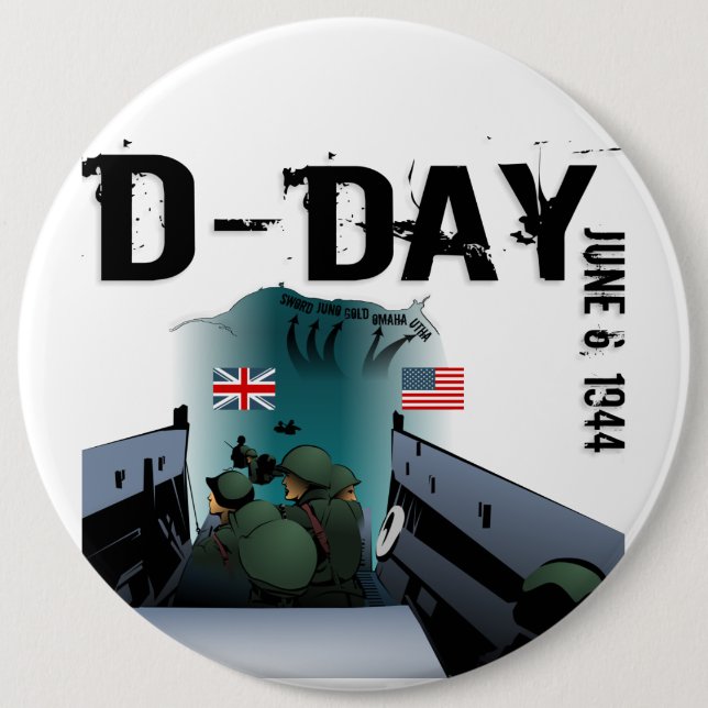 D-dagen 6 juni 1944 knapp (Framsida)