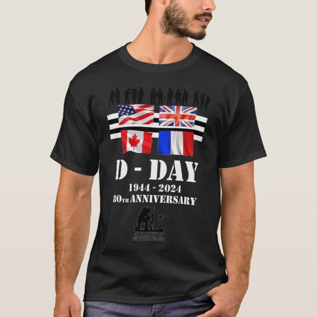 D-dagen 80-årsjubileum t shirt (Framsida)