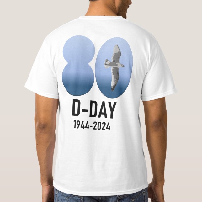 D-Day 80 - 1944-2024 T Shirt (Baksida)