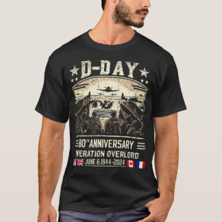 D-Day Dwight D. Eisenhower Quote D-Day 80 Annive T Shirt