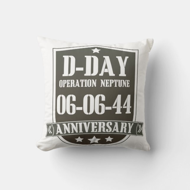 D-Day Jubileumsbadge Kudde (Framsida)
