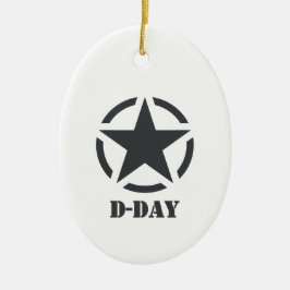 D-Day Normandie - Jour-J - Normandy Julgransprydnad Keramik