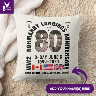 D-DAY NORMANDY LANDINGS WW2 80-årsdagen Kudde