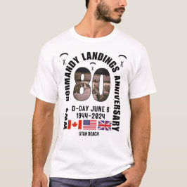 D-DAY NORMANDY LANDINGS WW2 80-årsdagen T Shirt
