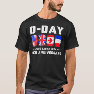 D Day Normany Landings 80:e årsdagen T Shirt 1