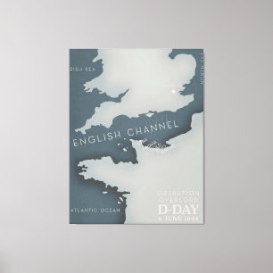 D-Day Operation överherre Militär poster. Canvastryck